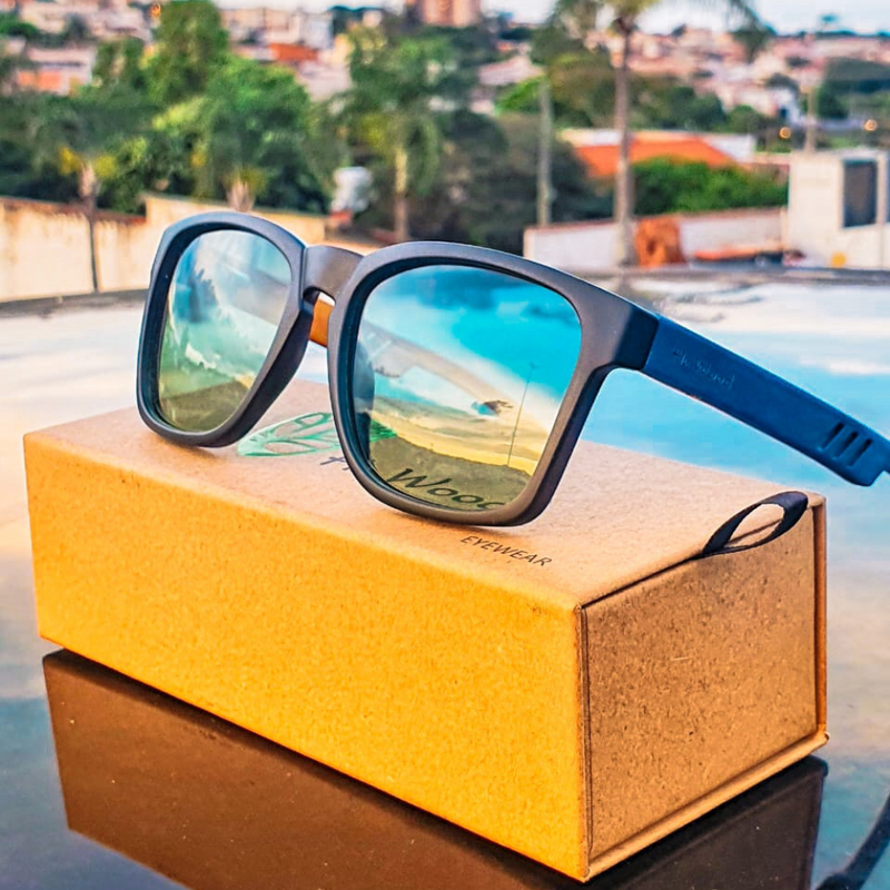 Óculos de Sol Skateboard Madeira