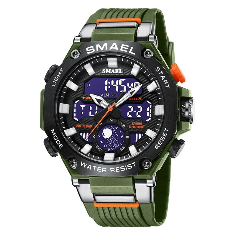 Relógio Digital Militar Smael - GMS  acessórios